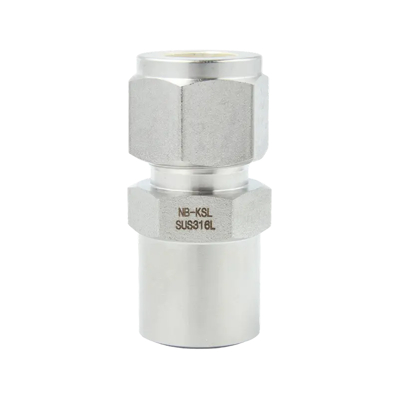 Raccordo a compressione in acciaio inossidabile 316L per giunto saldato di testa per tubi TUBO