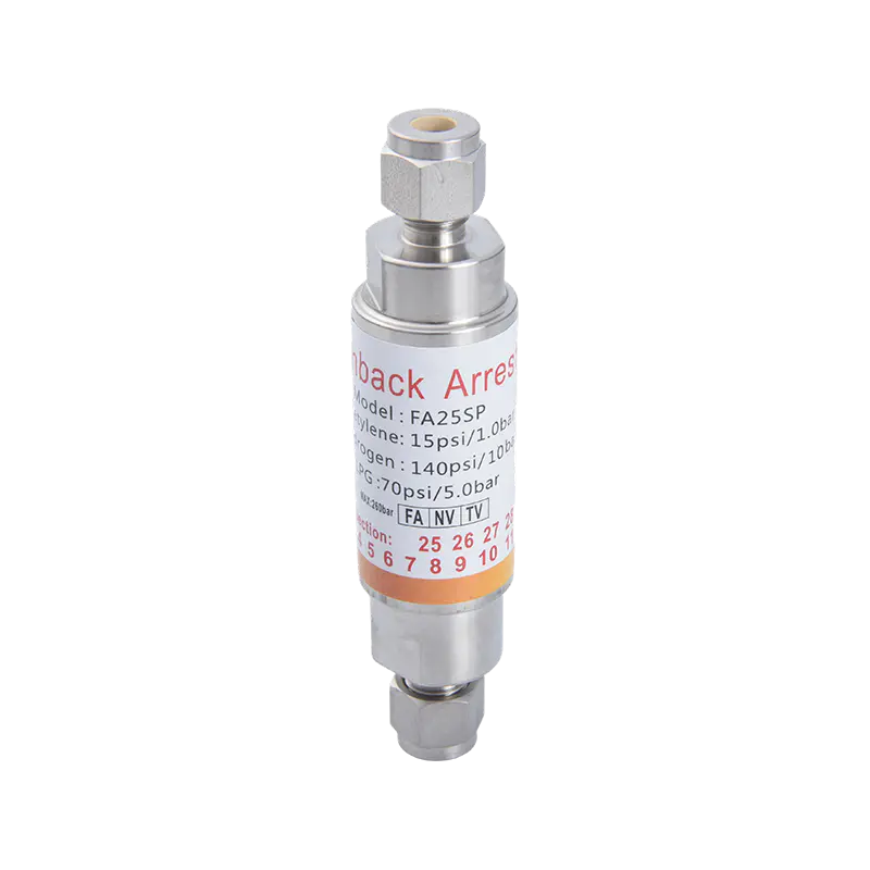 Rompifiamma per raccordi in acciaio inox