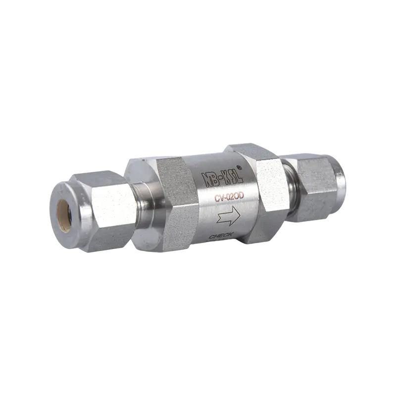Mini valvola di ritegno in linea in acciaio inossidabile 316L